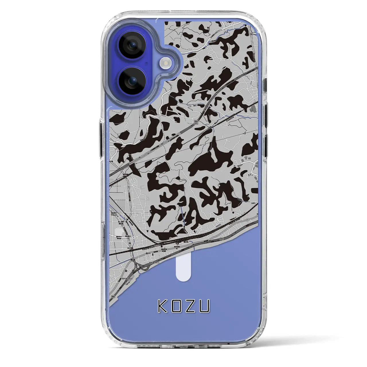 【国府津(神奈川県)】地図柄iPhoneケース(MagSafeタイプ)