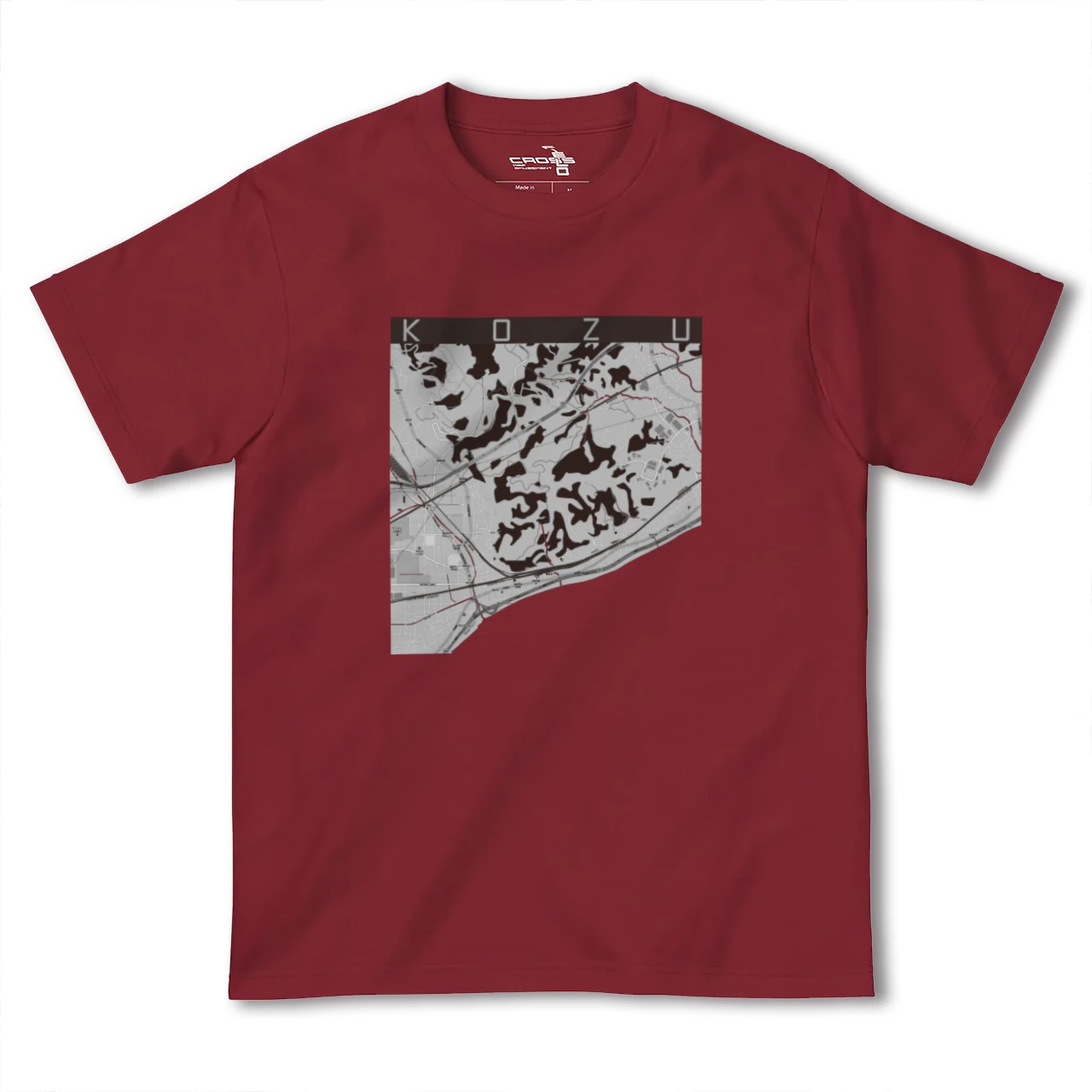 【国府津(神奈川県)】地図柄ヘビーウェイトTシャツ