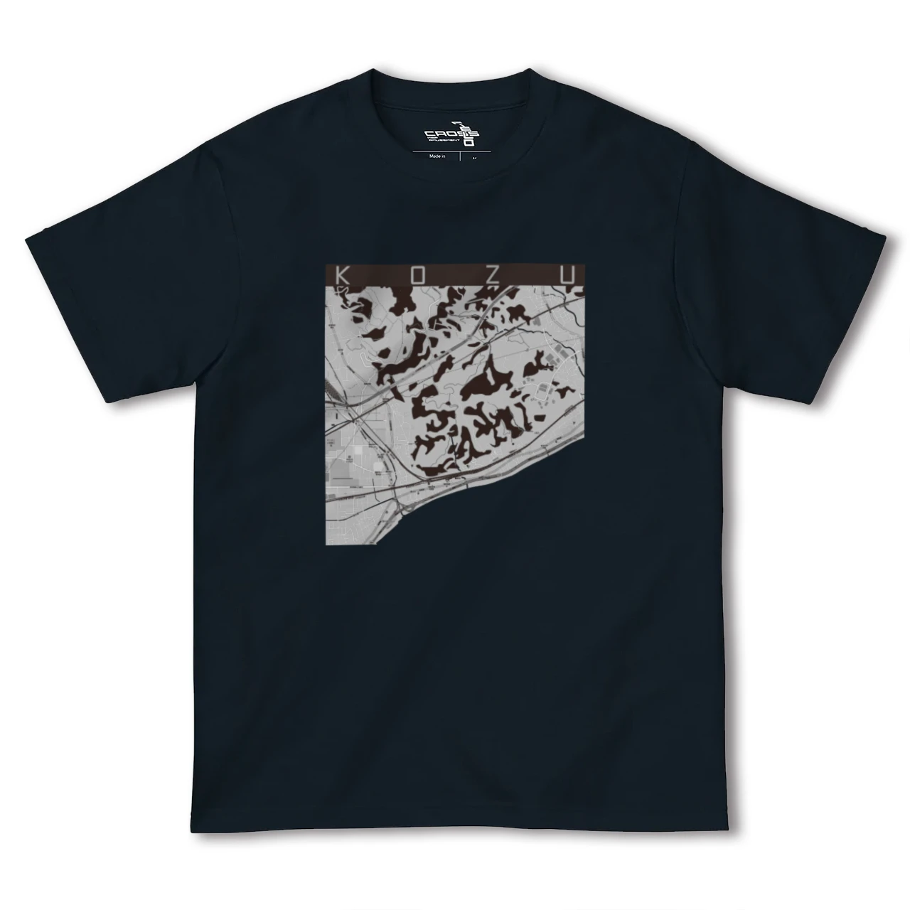 【国府津(神奈川県)】地図柄ヘビーウェイトTシャツ