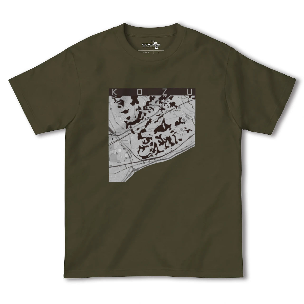 【国府津(神奈川県)】地図柄ヘビーウェイトTシャツ
