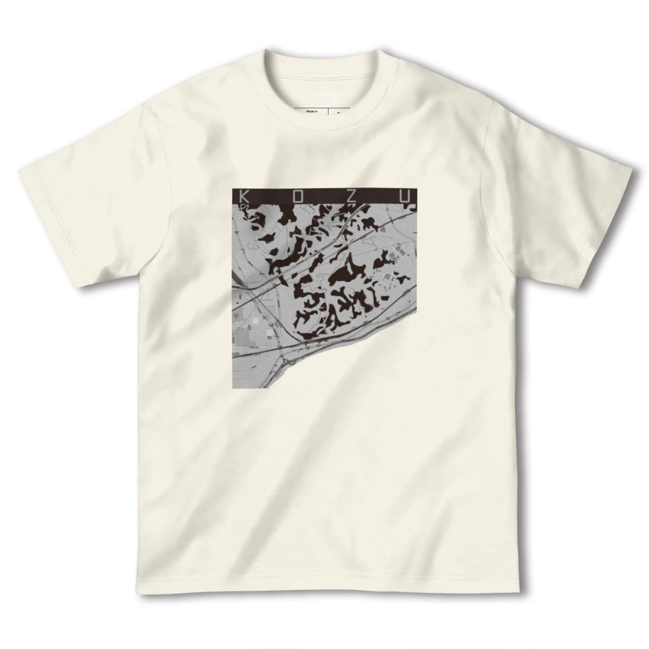 【国府津(神奈川県)】地図柄ヘビーウェイトTシャツ
