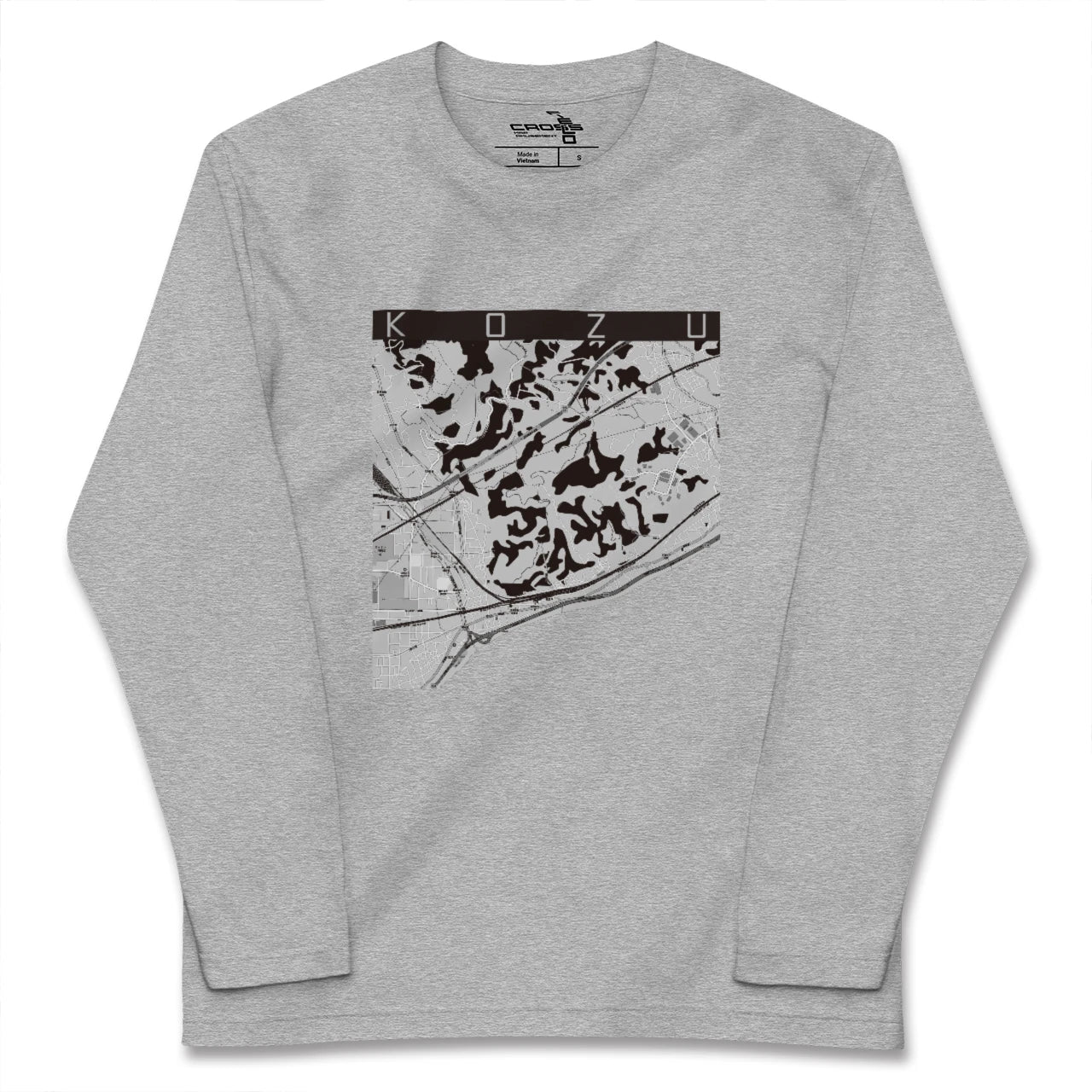 【国府津(神奈川県)】地図柄ロングスリーブTシャツ