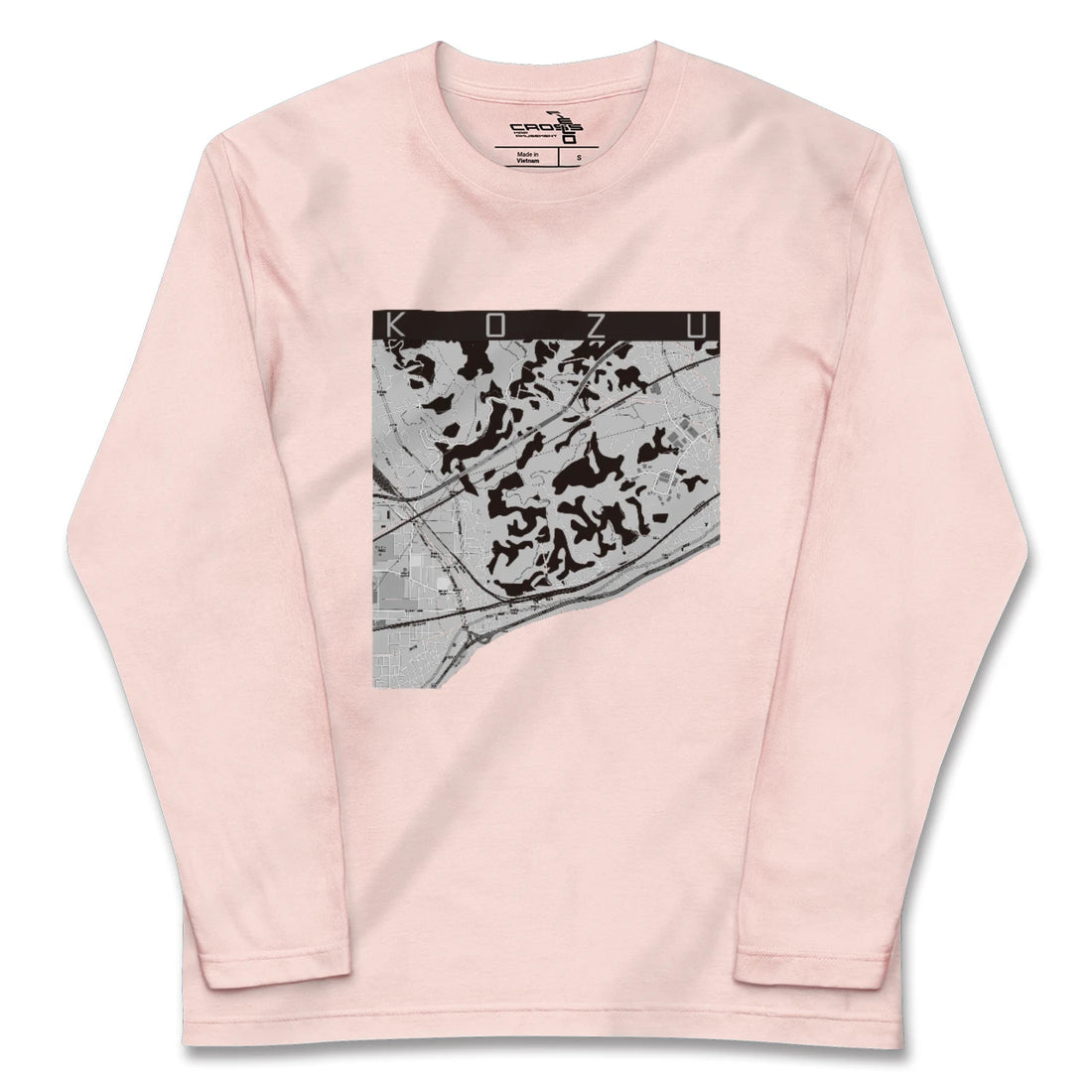 【国府津(神奈川県)】地図柄ロングスリーブTシャツ