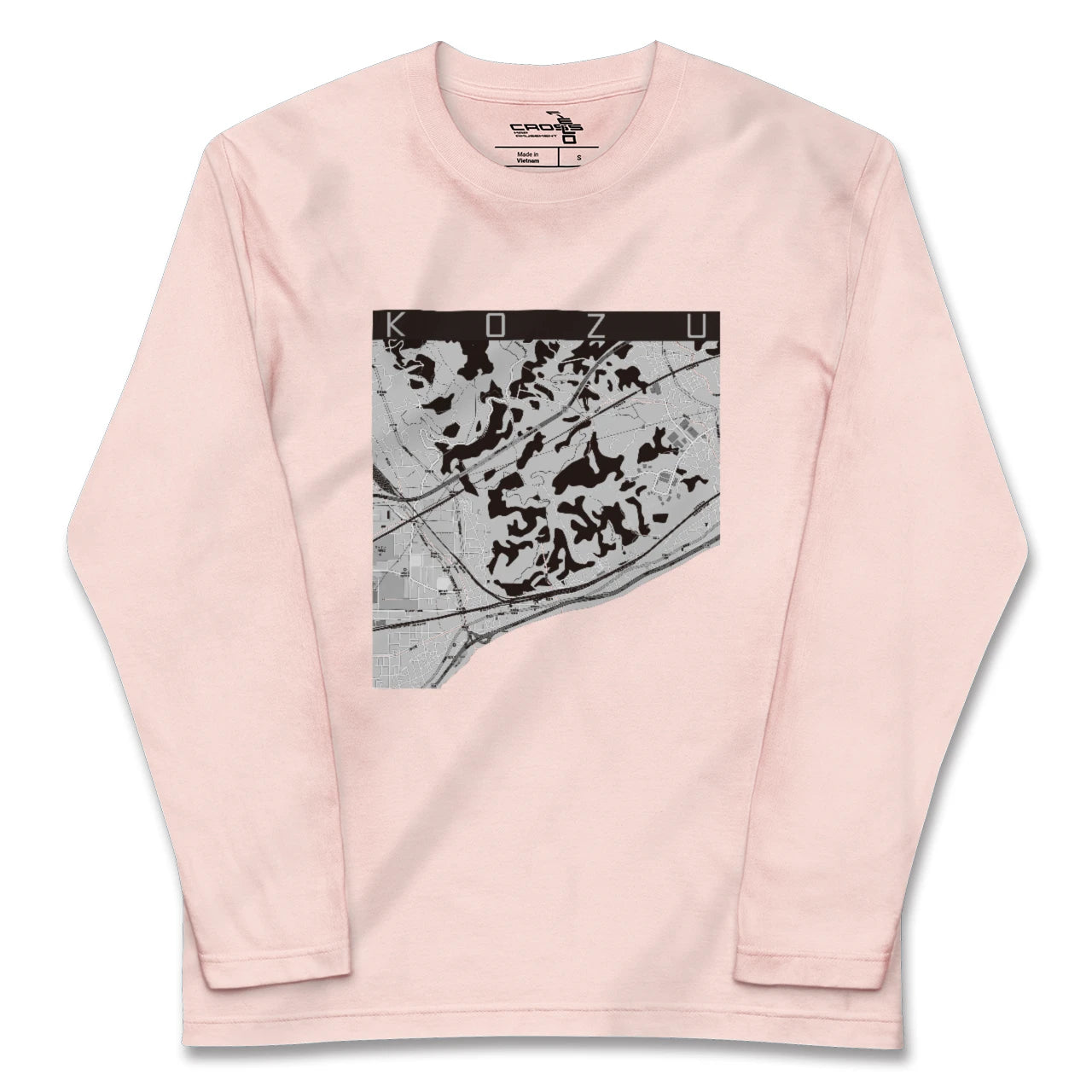 【国府津(神奈川県)】地図柄ロングスリーブTシャツ