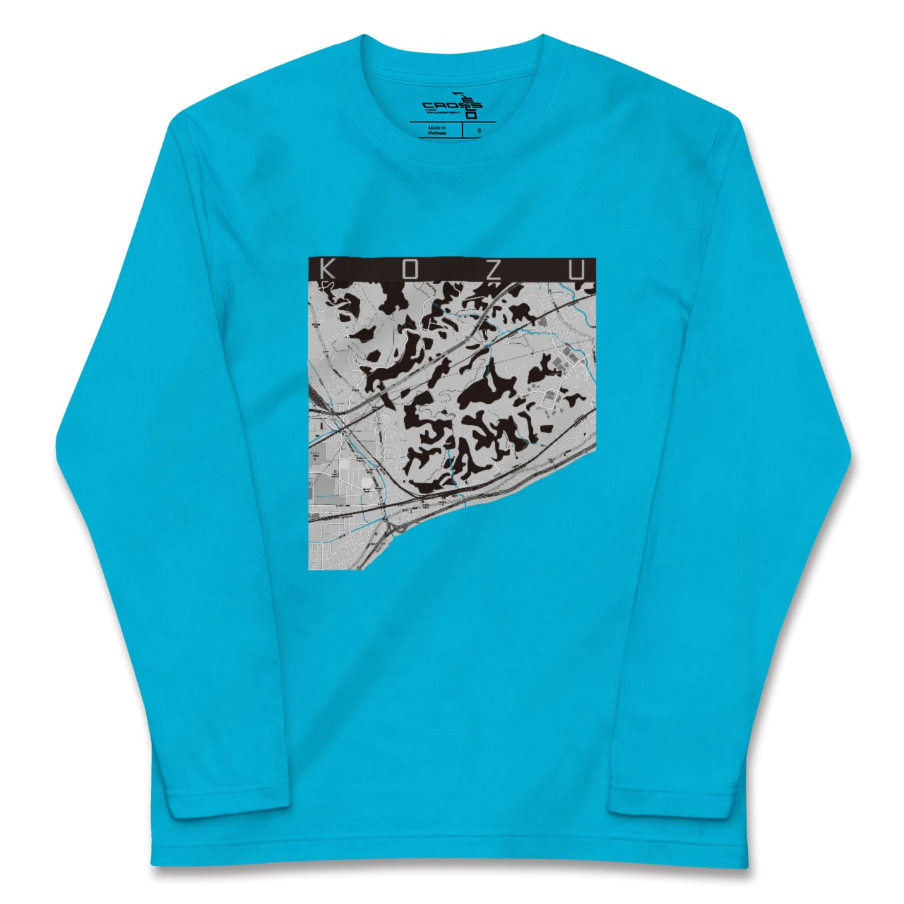 【国府津(神奈川県)】地図柄ロングスリーブTシャツ