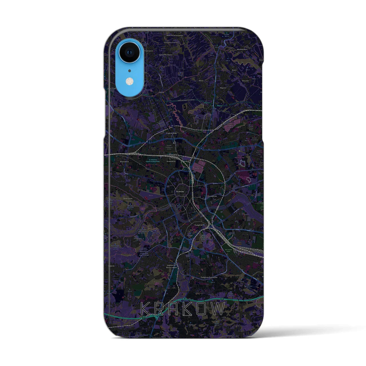 【クラクフ(ポーランド)】地図柄iPhoneケース(バックカバータイプ)