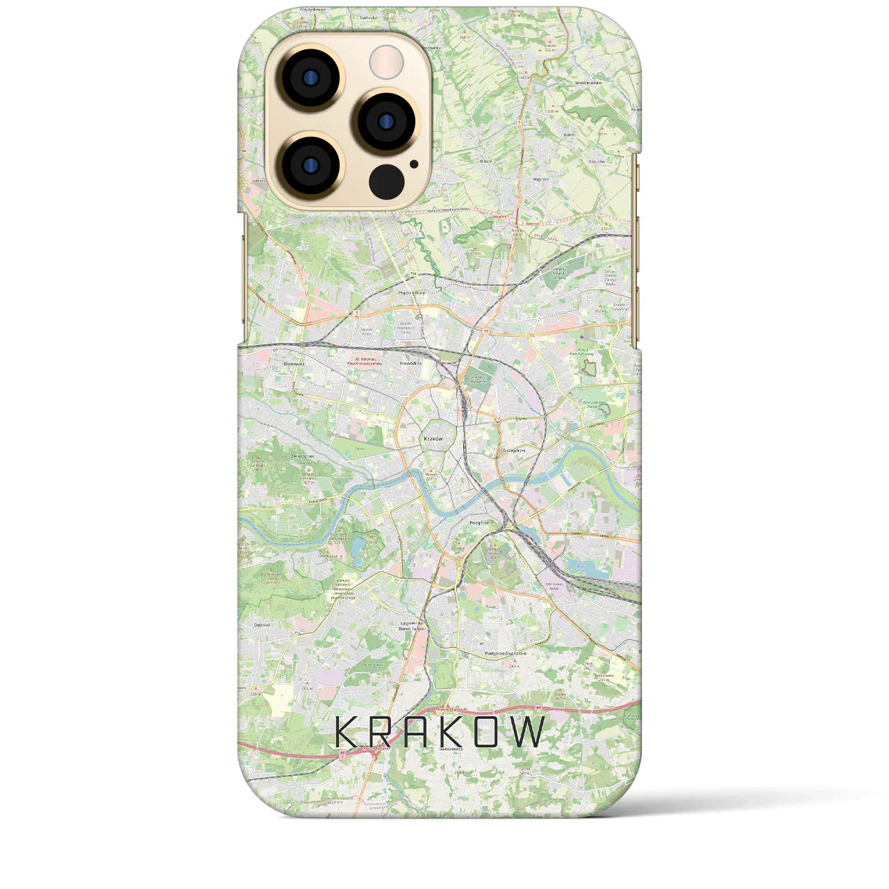 【クラクフ(ポーランド)】地図柄iPhoneケース(バックカバータイプ)