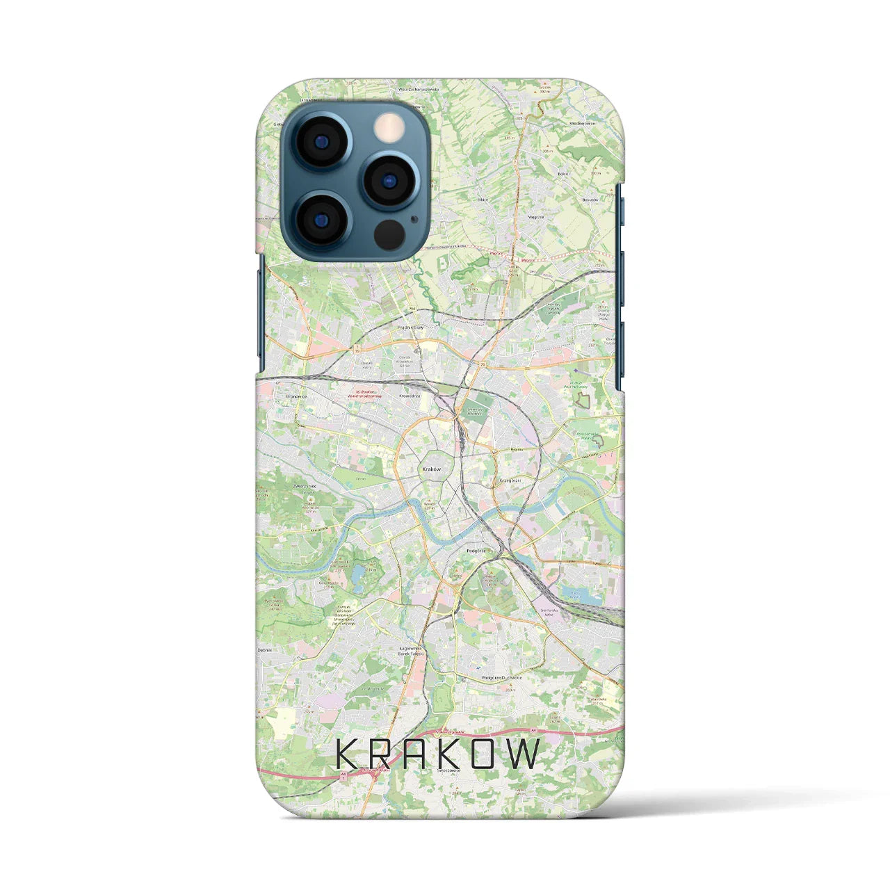 【クラクフ(ポーランド)】地図柄iPhoneケース(バックカバータイプ)