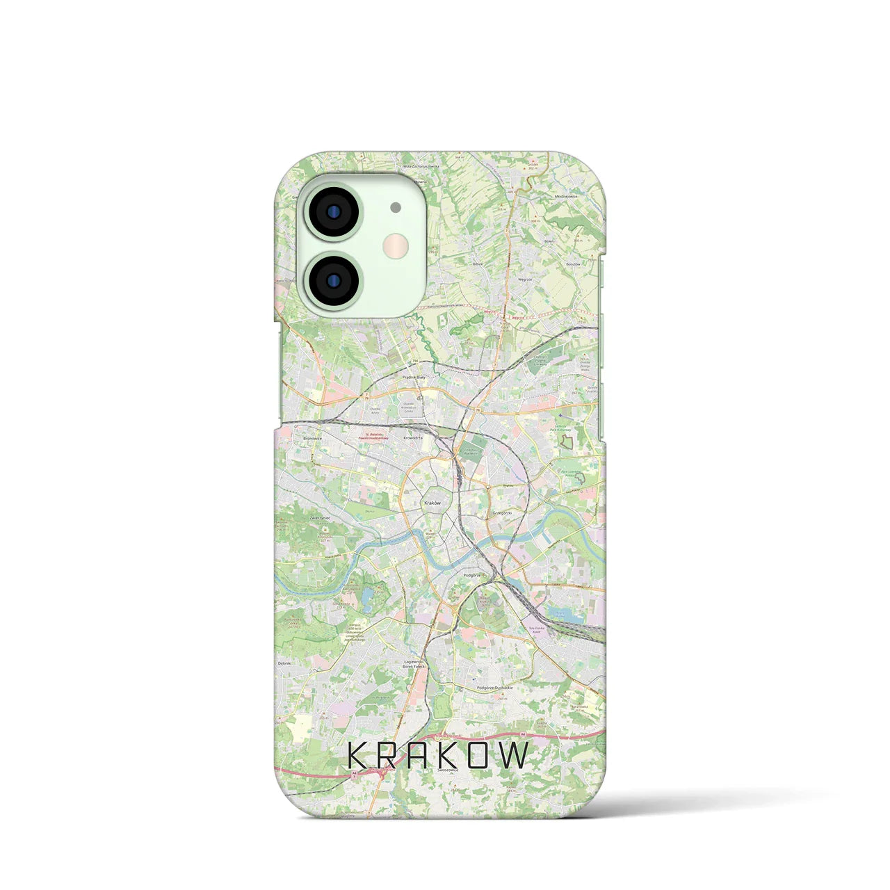 【クラクフ(ポーランド)】地図柄iPhoneケース(バックカバータイプ)