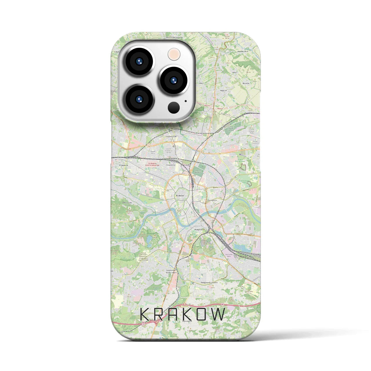 【クラクフ(ポーランド)】地図柄iPhoneケース(バックカバータイプ)