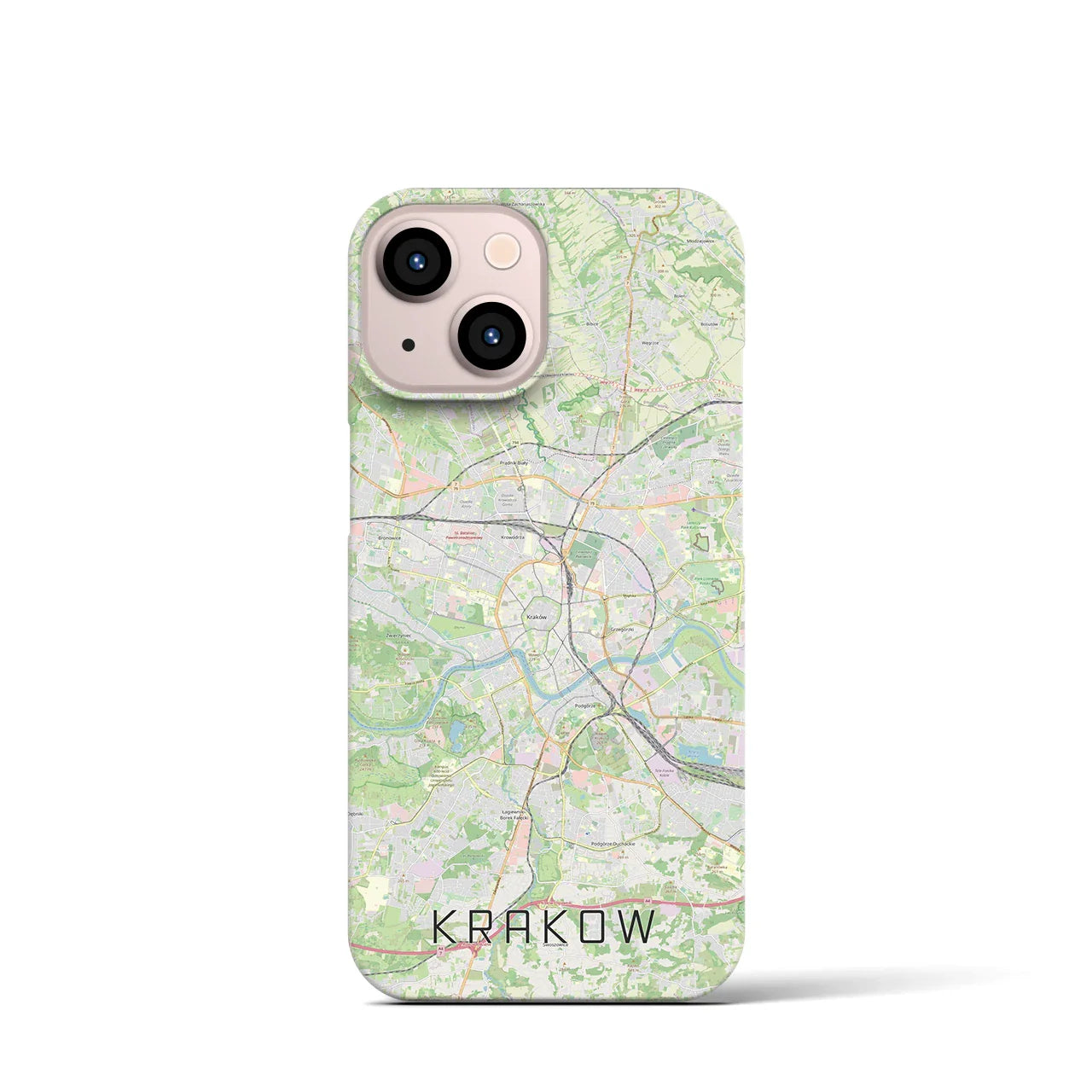 【クラクフ(ポーランド)】地図柄iPhoneケース(バックカバータイプ)