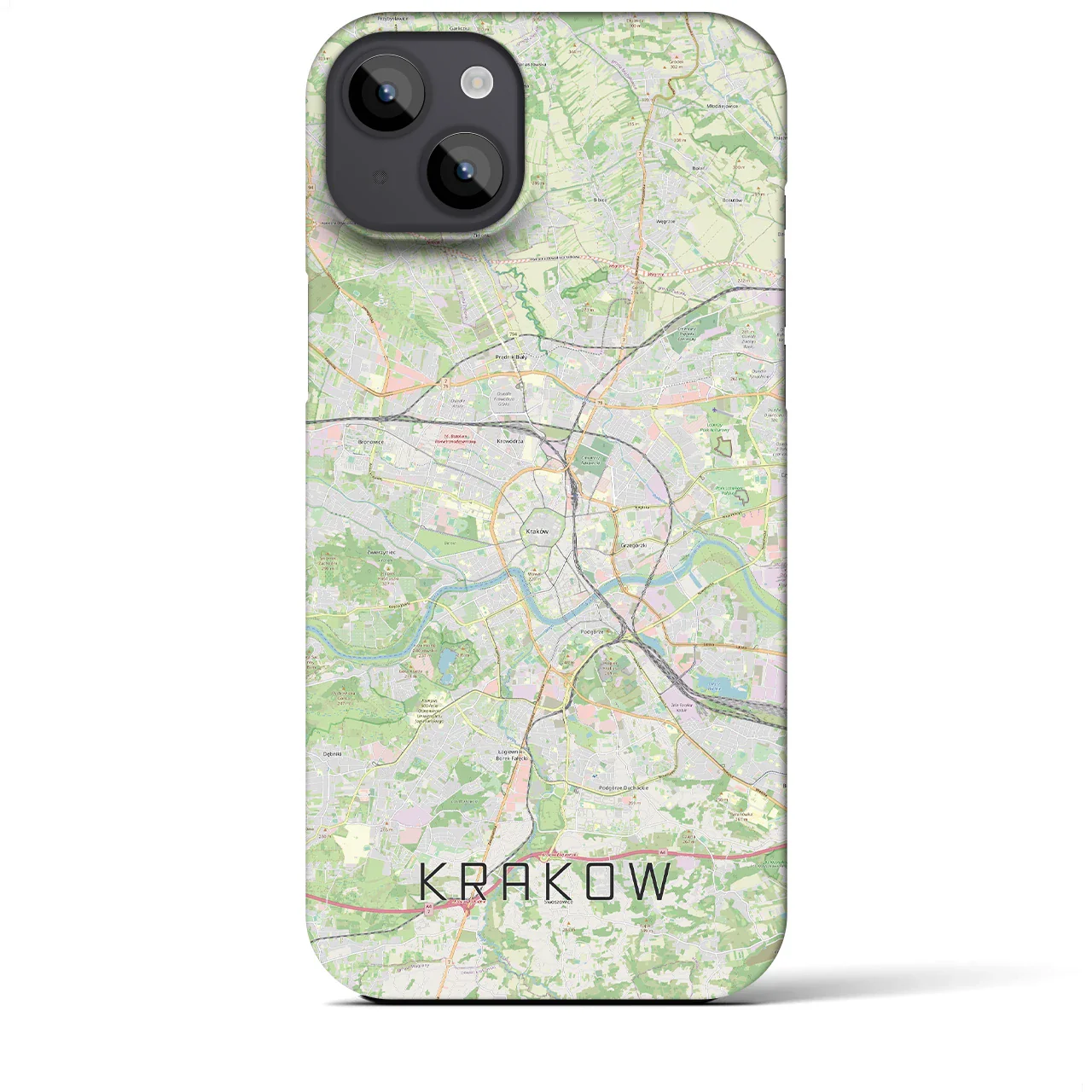 【クラクフ(ポーランド)】地図柄iPhoneケース(バックカバータイプ)