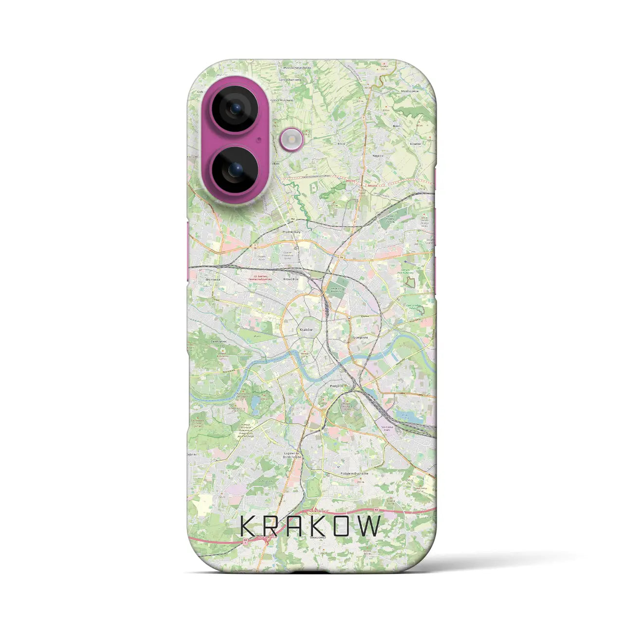 【クラクフ(ポーランド)】地図柄iPhoneケース(バックカバータイプ)
