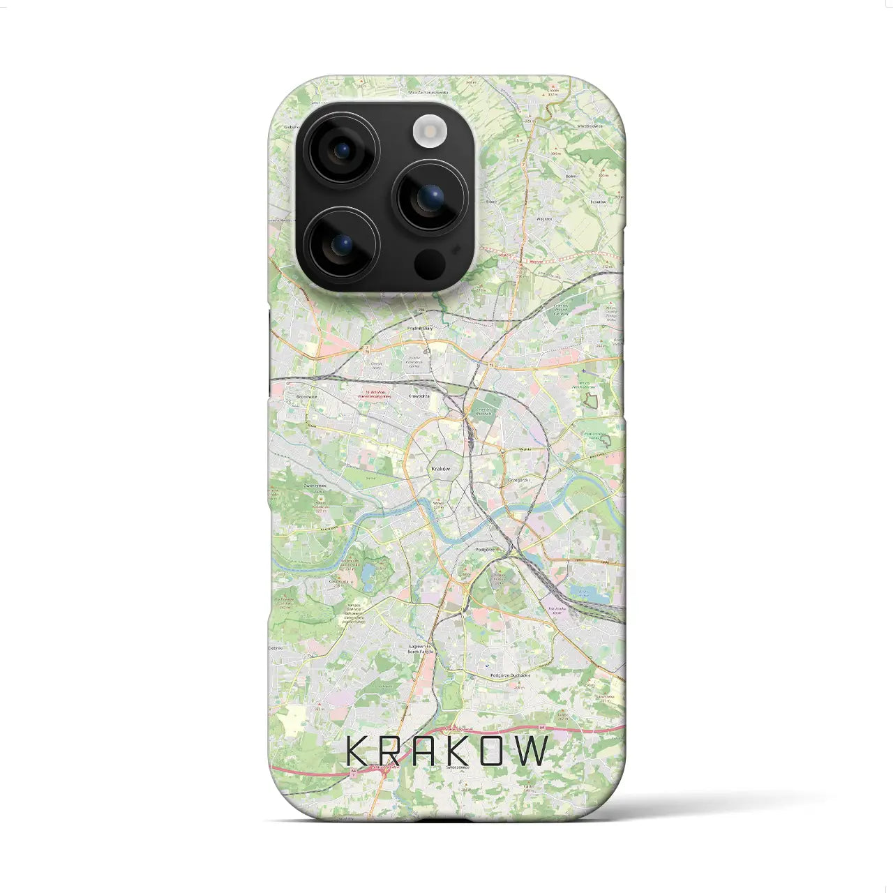 【クラクフ(ポーランド)】地図柄iPhoneケース(バックカバータイプ)
