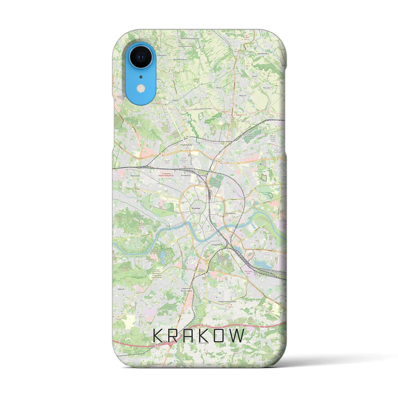 【クラクフ(ポーランド)】地図柄iPhoneケース(バックカバータイプ)
