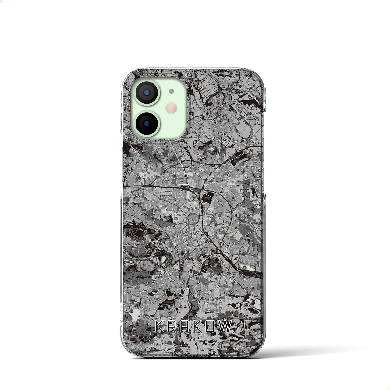 【クラクフ(ポーランド)】地図柄iPhoneケース(クリアタイプ)