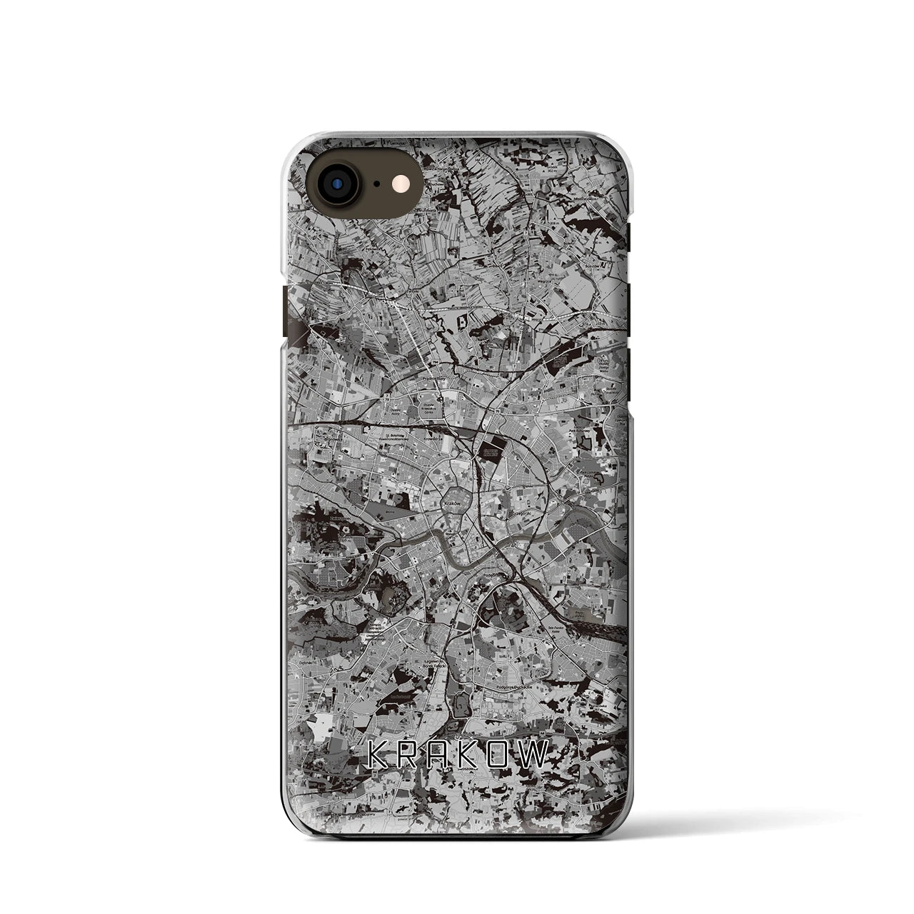 【クラクフ(ポーランド)】地図柄iPhoneケース(クリアタイプ)