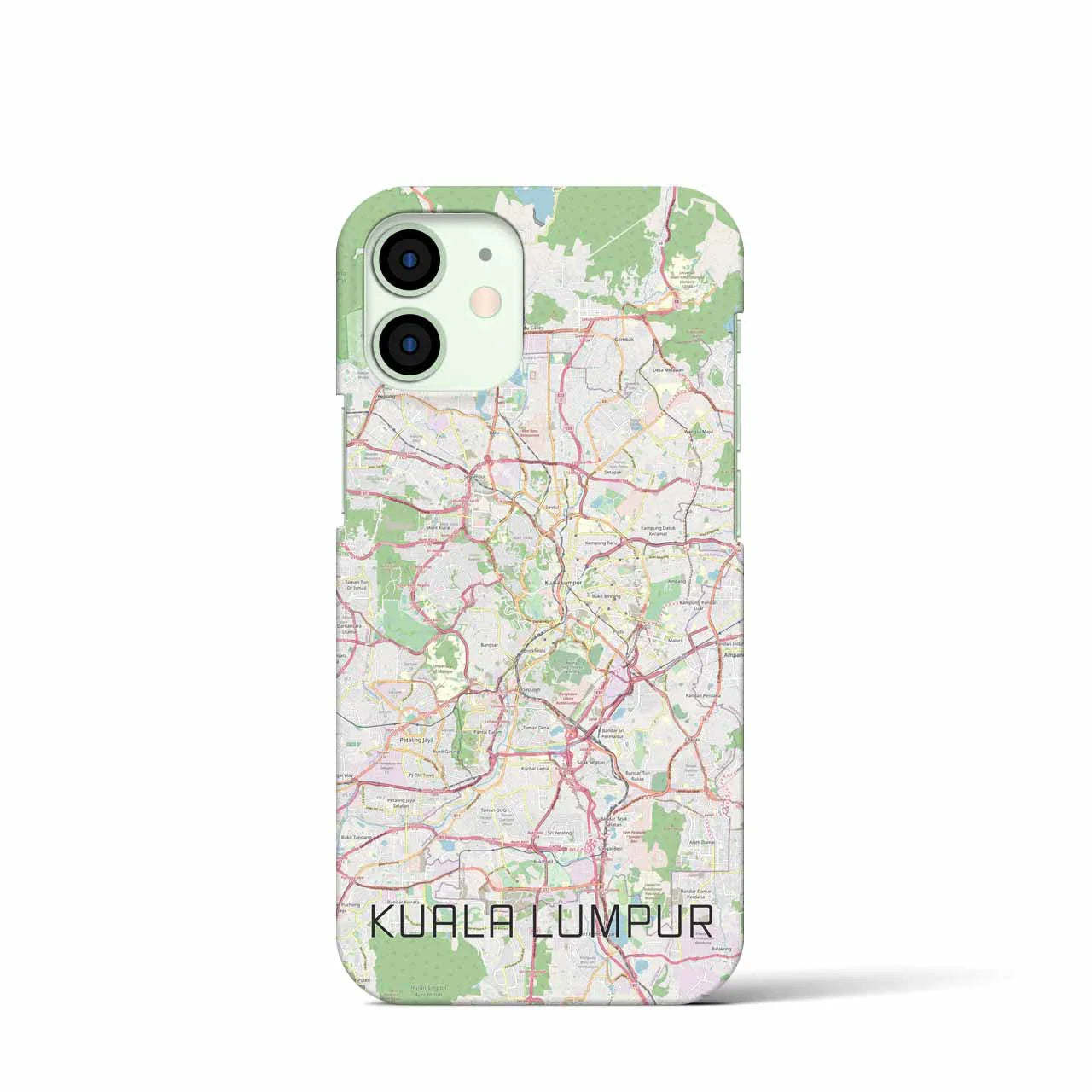 【クアラルンプール(マレーシア)】地図柄iPhoneケース(バックカバータイプ)