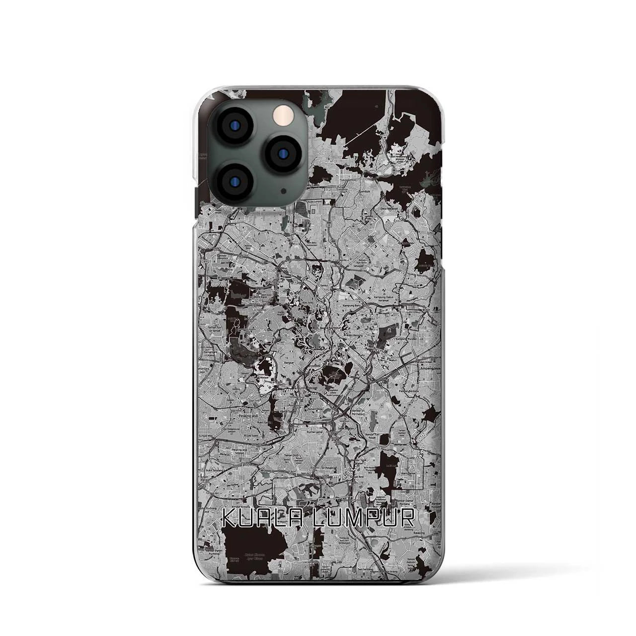 【クアラルンプール(マレーシア)】地図柄iPhoneケース(クリアタイプ)