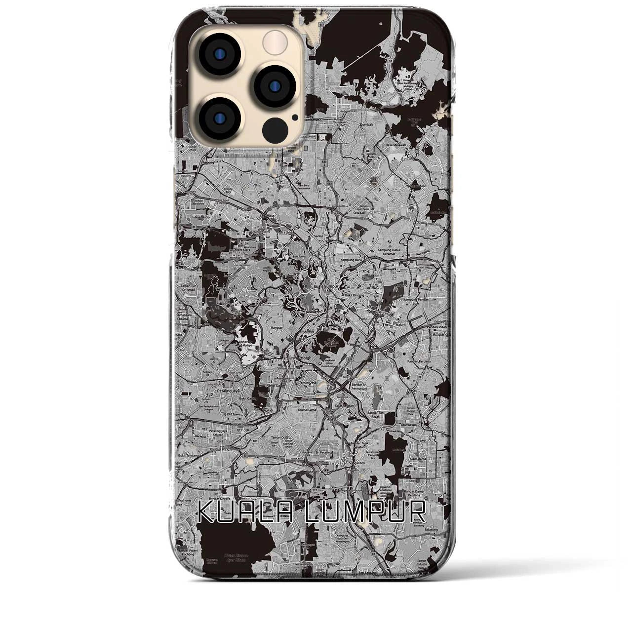 【クアラルンプール(マレーシア)】地図柄iPhoneケース(クリアタイプ)