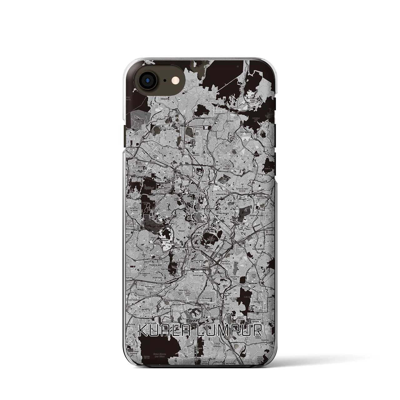 【クアラルンプール(マレーシア)】地図柄iPhoneケース(クリアタイプ)