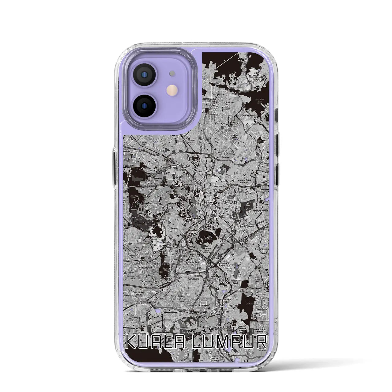 【クアラルンプール(マレーシア)】地図柄iPhoneケース(MagSafeタイプ)