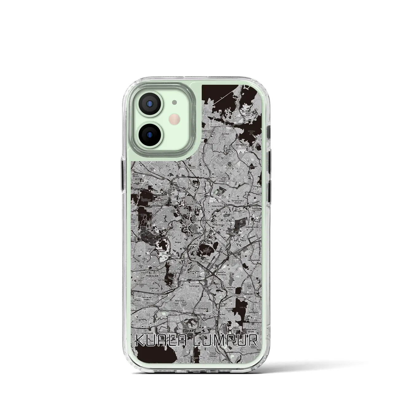 【クアラルンプール(マレーシア)】地図柄iPhoneケース(MagSafeタイプ)