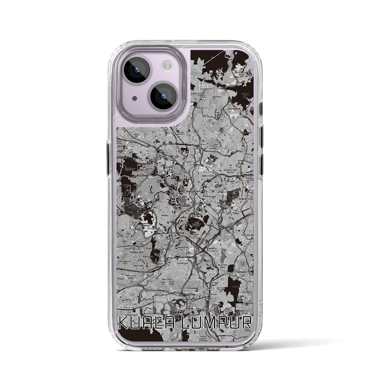 【クアラルンプール(マレーシア)】地図柄iPhoneケース(MagSafeタイプ)