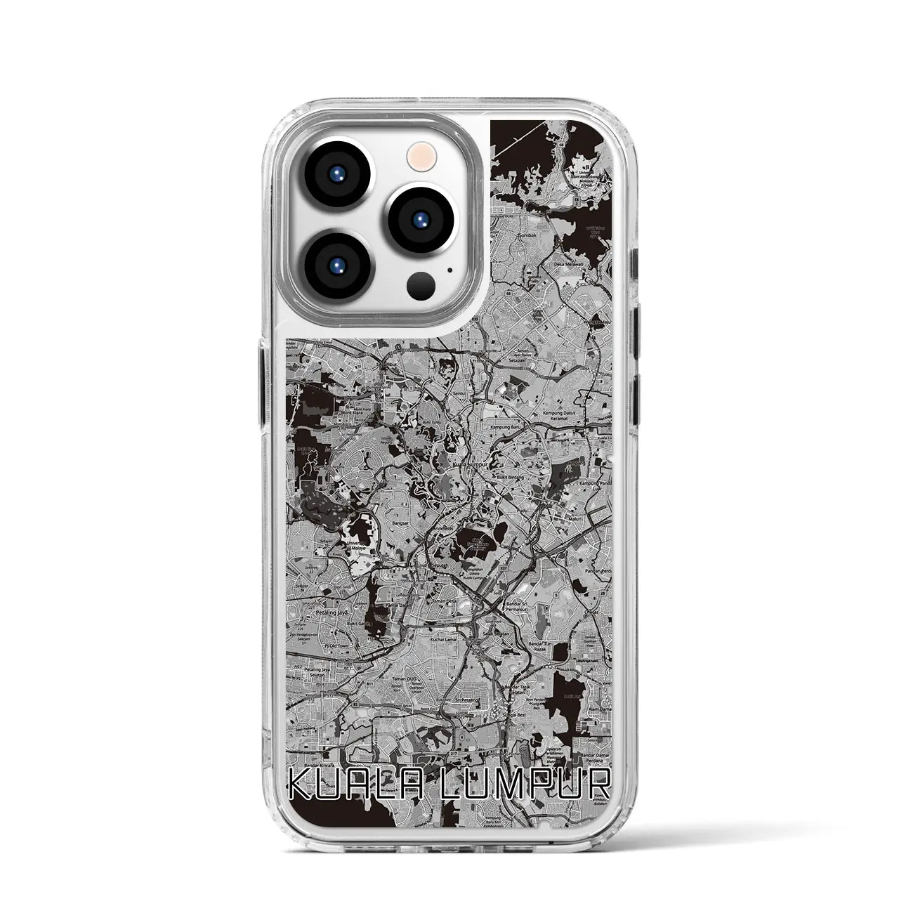 【クアラルンプール(マレーシア)】地図柄iPhoneケース(MagSafeタイプ)
