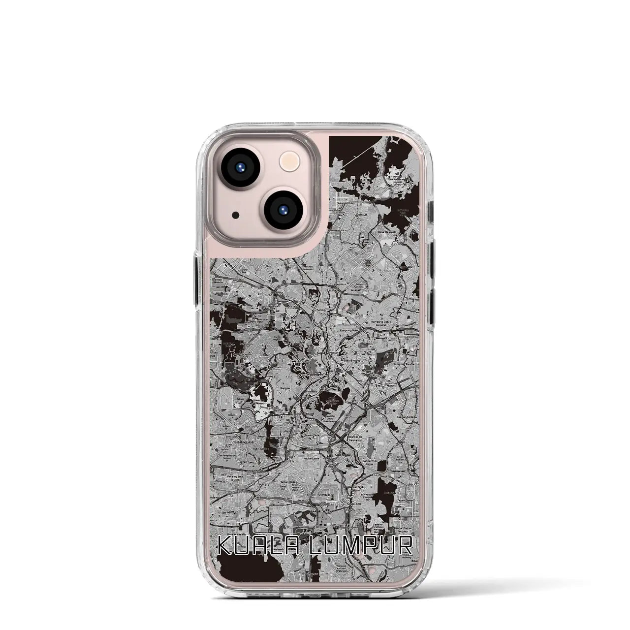 【クアラルンプール(マレーシア)】地図柄iPhoneケース(MagSafeタイプ)
