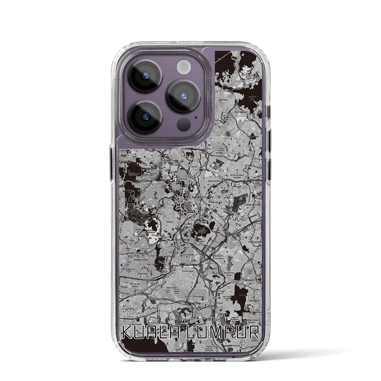 【クアラルンプール(マレーシア)】地図柄iPhoneケース(MagSafeタイプ)