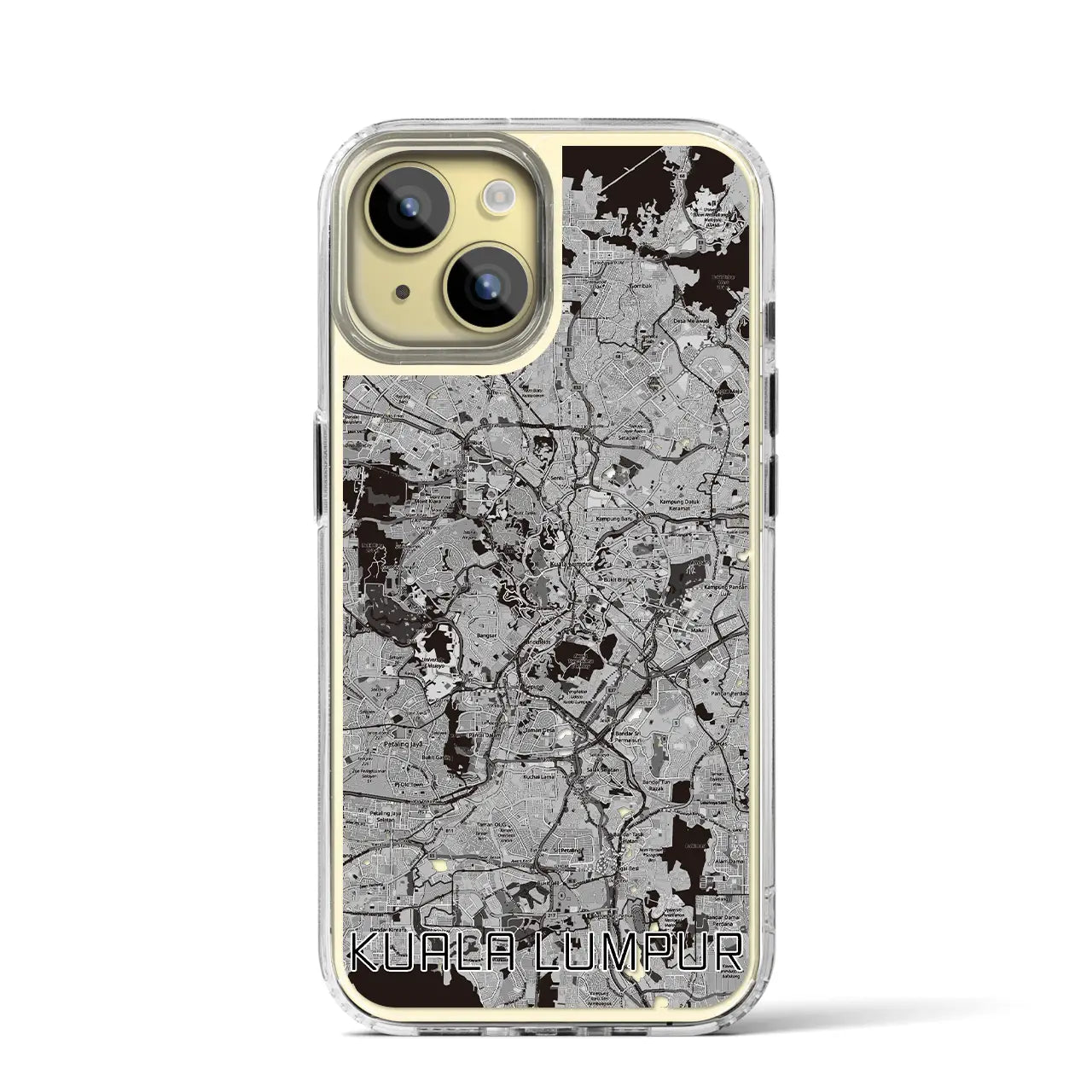 【クアラルンプール(マレーシア)】地図柄iPhoneケース(MagSafeタイプ)