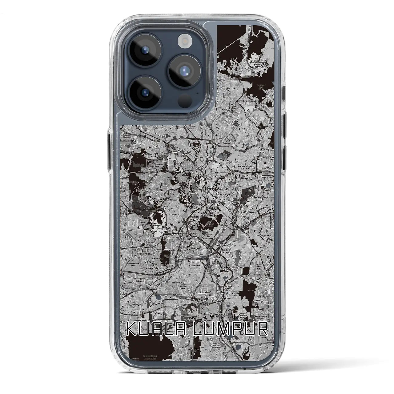 【クアラルンプール(マレーシア)】地図柄iPhoneケース(MagSafeタイプ)