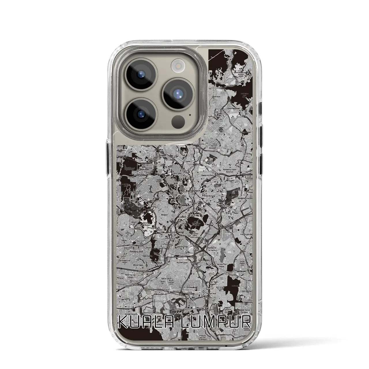 【クアラルンプール(マレーシア)】地図柄iPhoneケース(MagSafeタイプ)