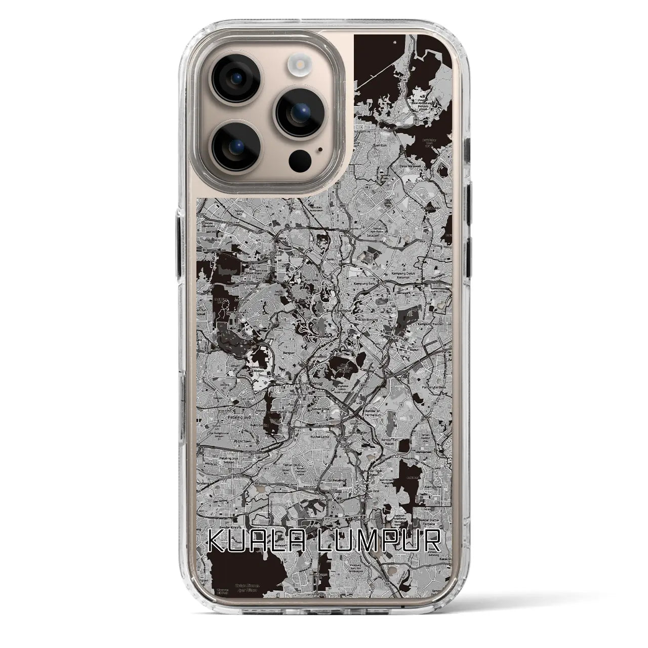 【クアラルンプール(マレーシア)】地図柄iPhoneケース(MagSafeタイプ)