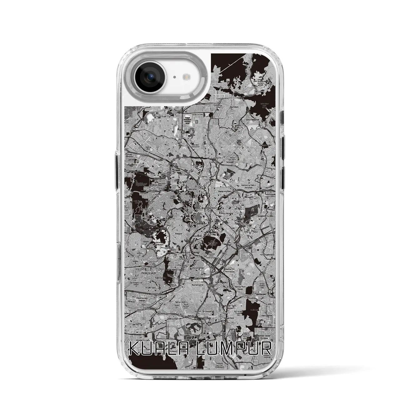 【クアラルンプール(マレーシア)】地図柄iPhoneケース(MagSafeタイプ)