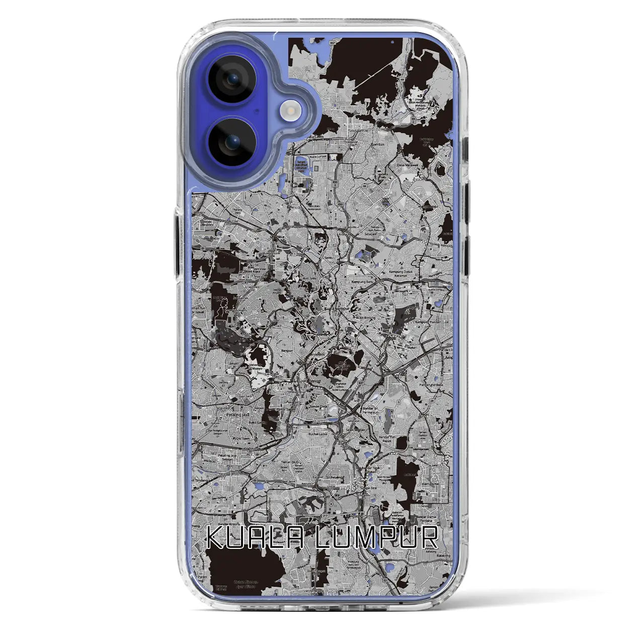 【クアラルンプール(マレーシア)】地図柄iPhoneケース(MagSafeタイプ)