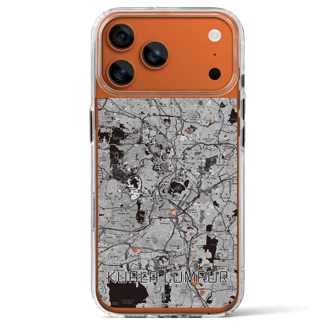 【クアラルンプール(マレーシア)】地図柄iPhoneケース(MagSafeタイプ)