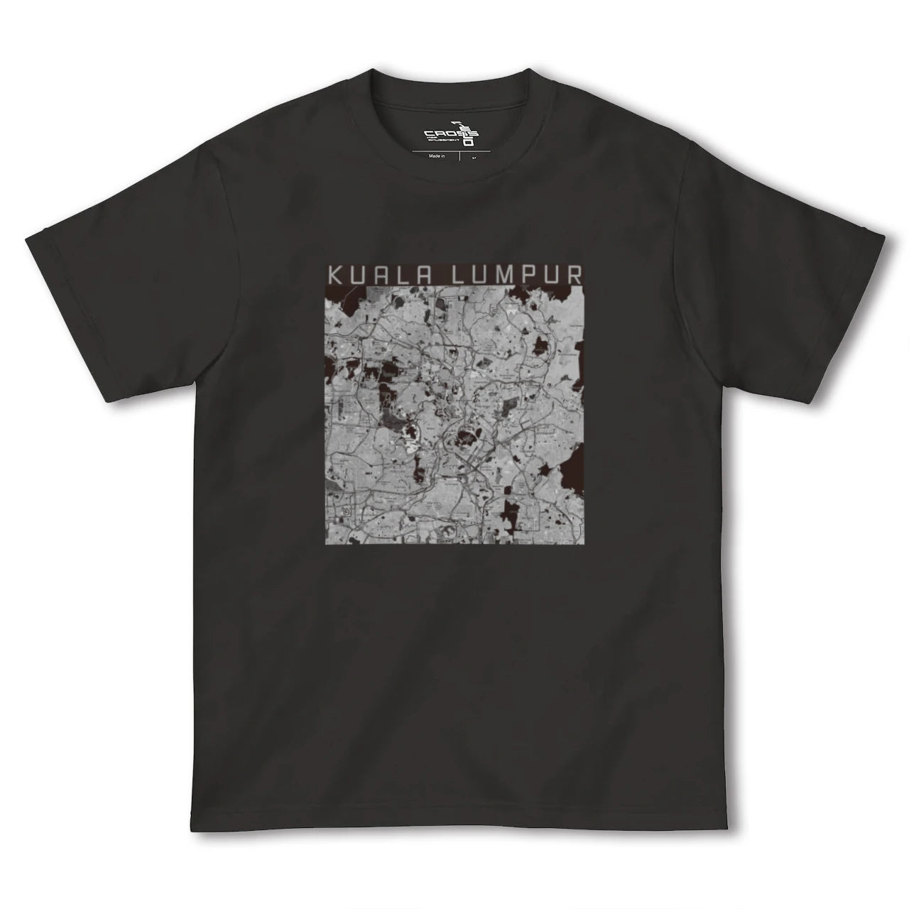 【クアラルンプール(マレーシア)】地図柄ヘビーウェイトTシャツ
