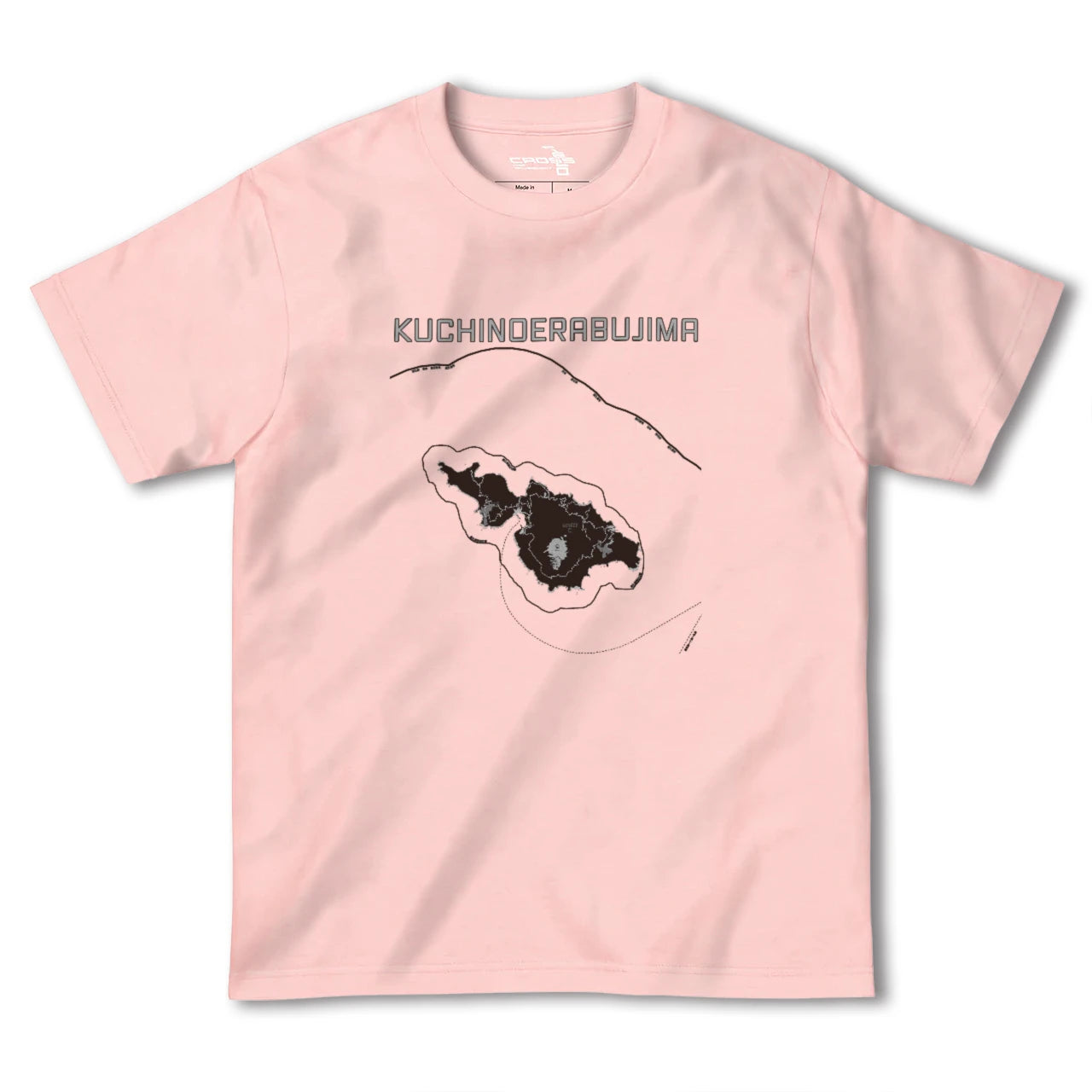 【口永良部島(鹿児島県)】地図柄ヘビーウェイトTシャツ