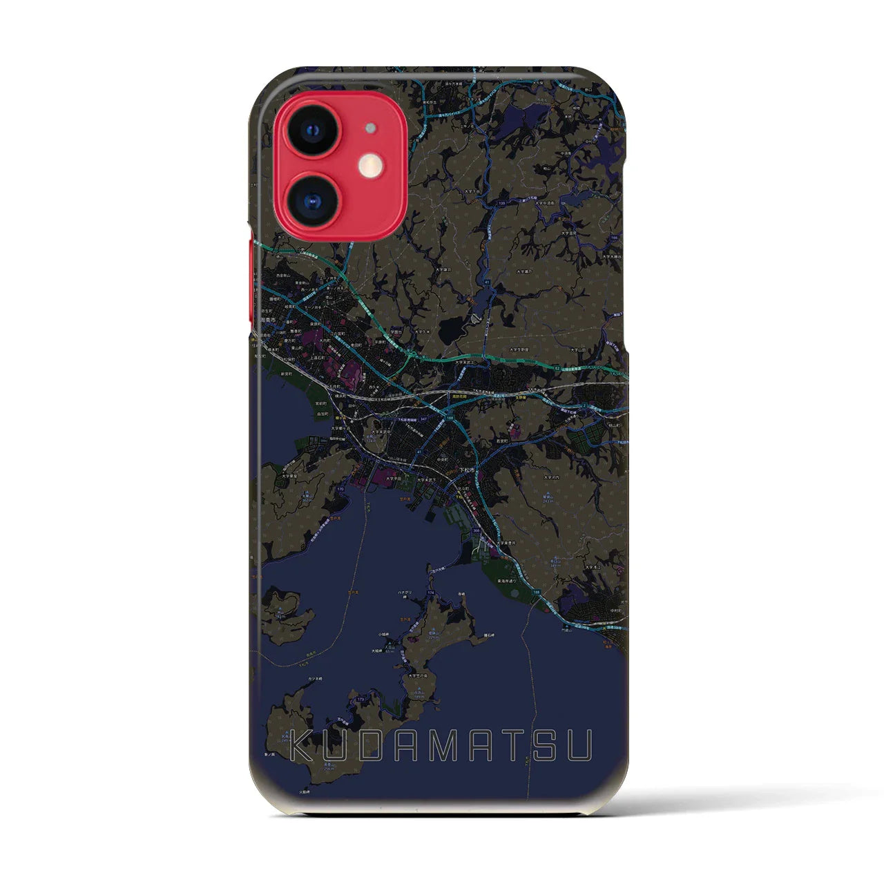 【下松(山口県)】地図柄iPhoneケース(バックカバータイプ)