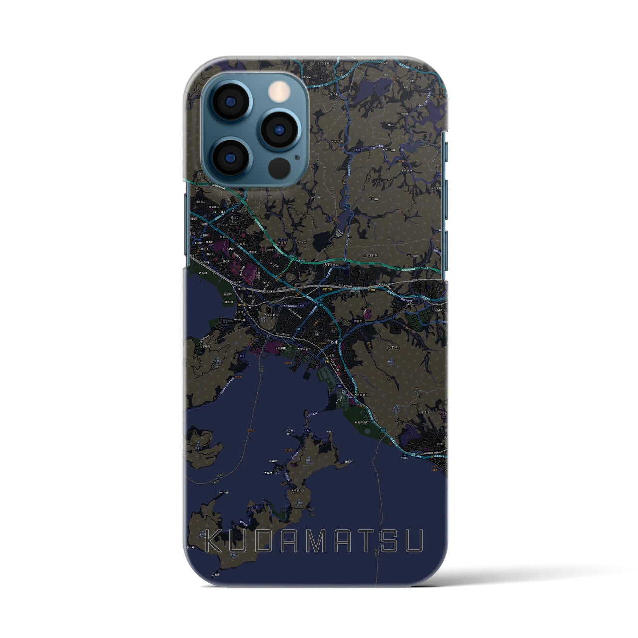 【下松(山口県)】地図柄iPhoneケース(バックカバータイプ)