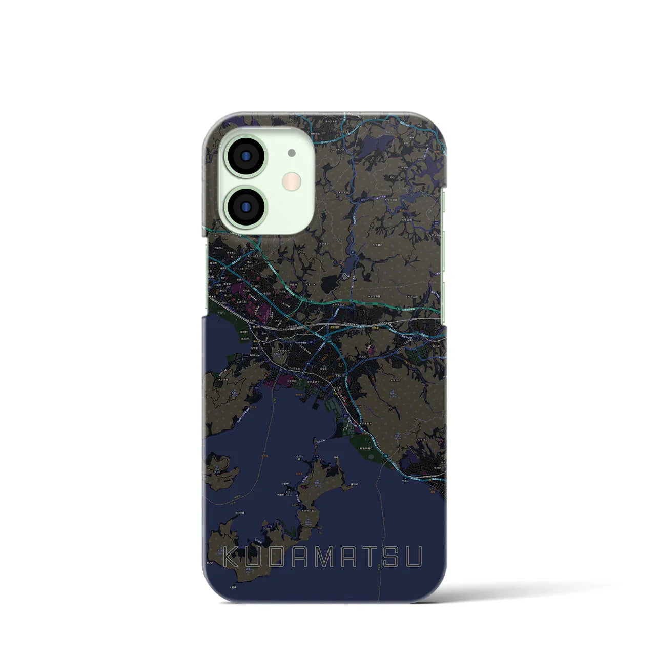 【下松(山口県)】地図柄iPhoneケース(バックカバータイプ)