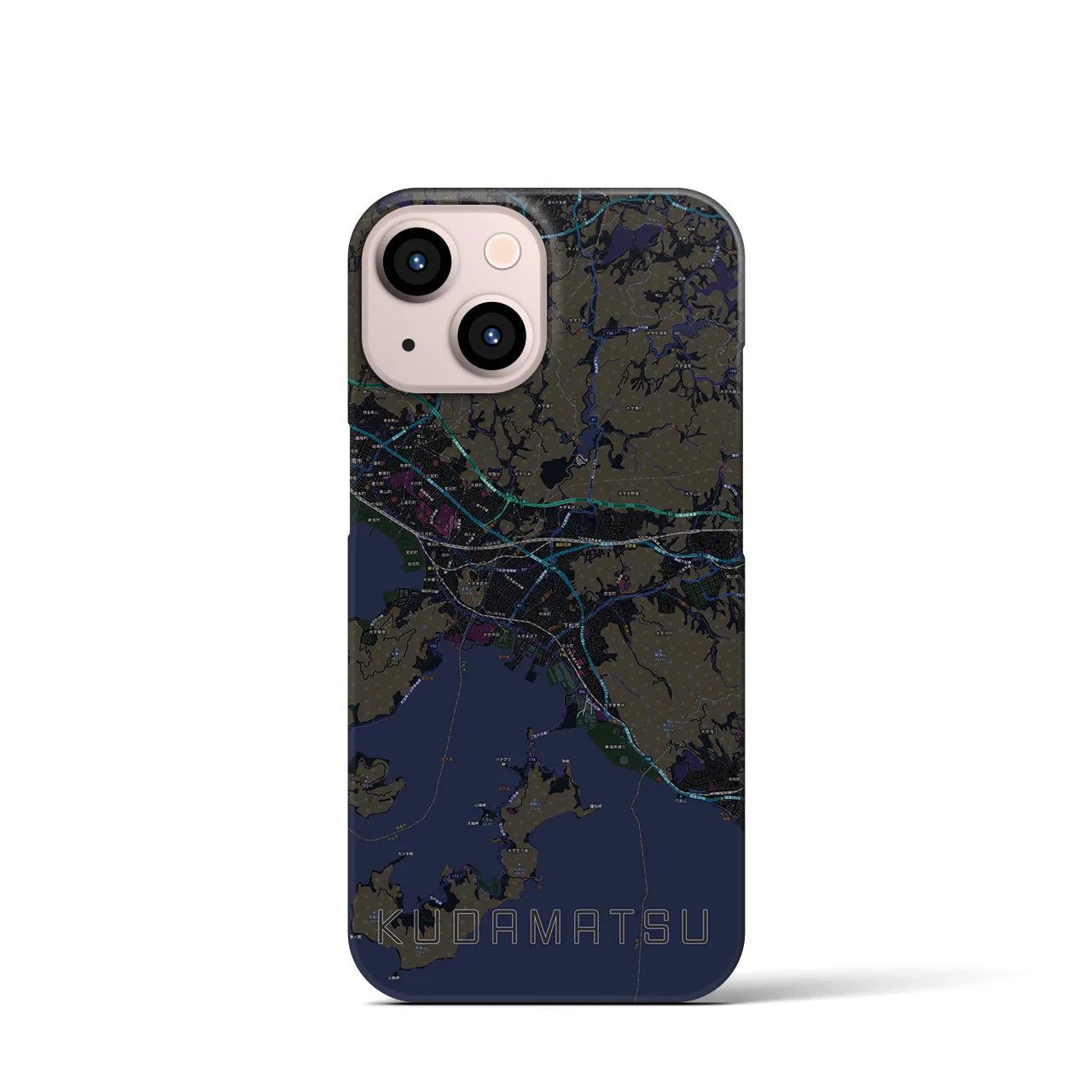 【下松(山口県)】地図柄iPhoneケース(バックカバータイプ)