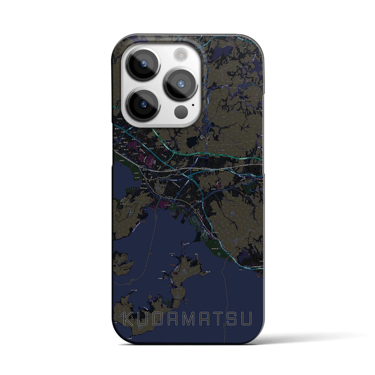 【下松(山口県)】地図柄iPhoneケース(バックカバータイプ)