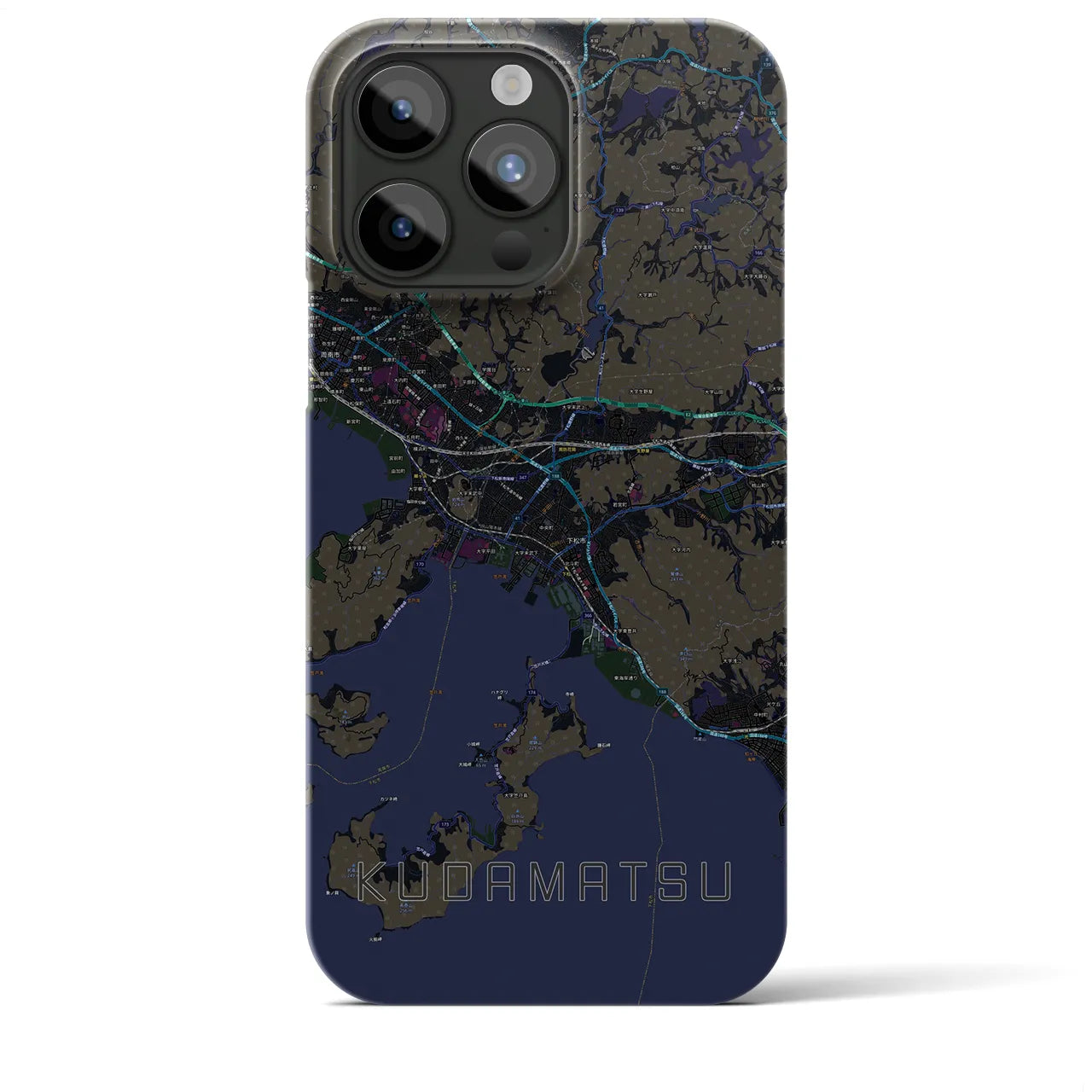 【下松(山口県)】地図柄iPhoneケース(バックカバータイプ)