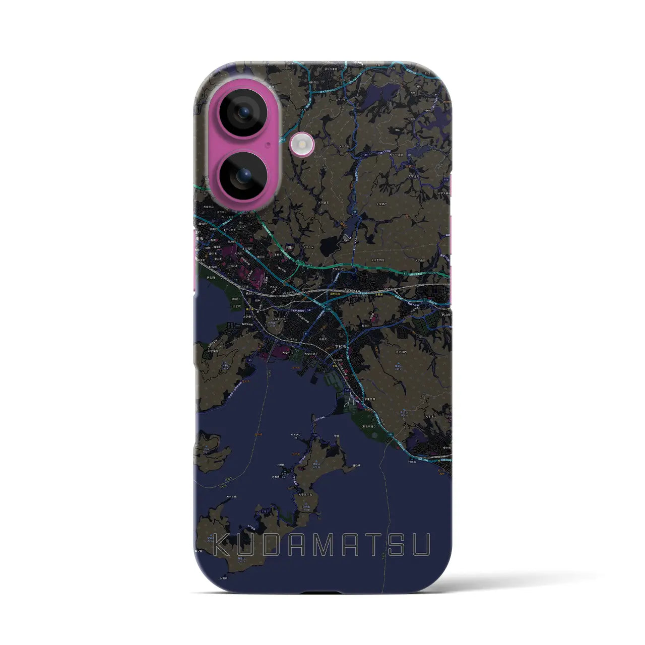 【下松(山口県)】地図柄iPhoneケース(バックカバータイプ)