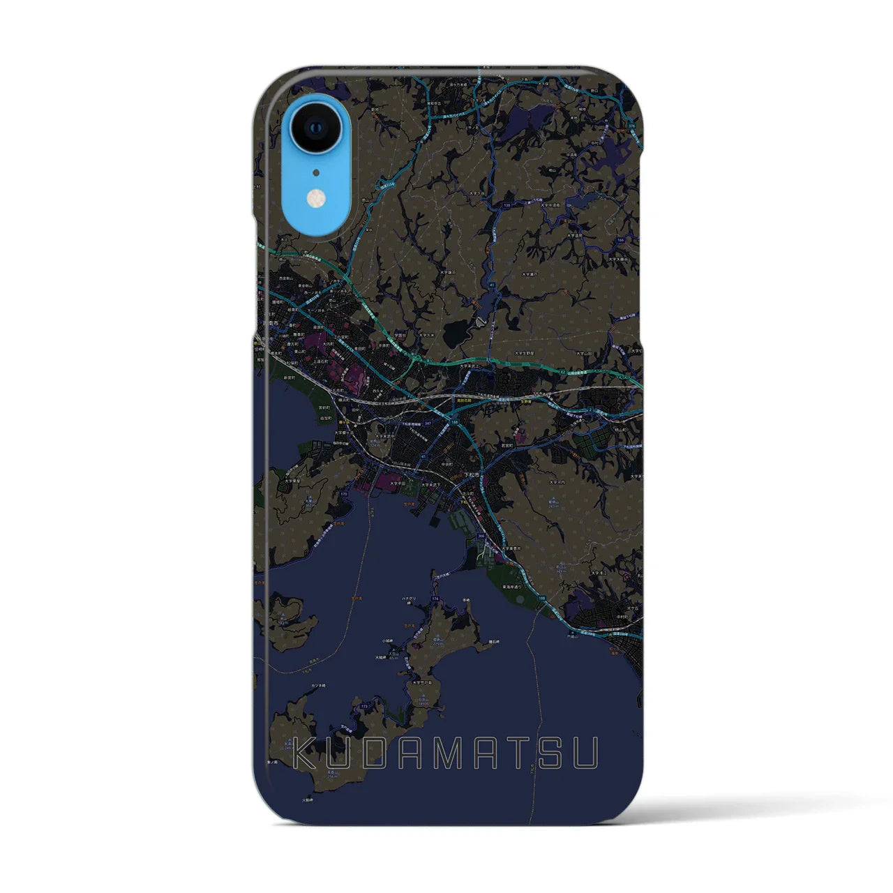 【下松(山口県)】地図柄iPhoneケース(バックカバータイプ)