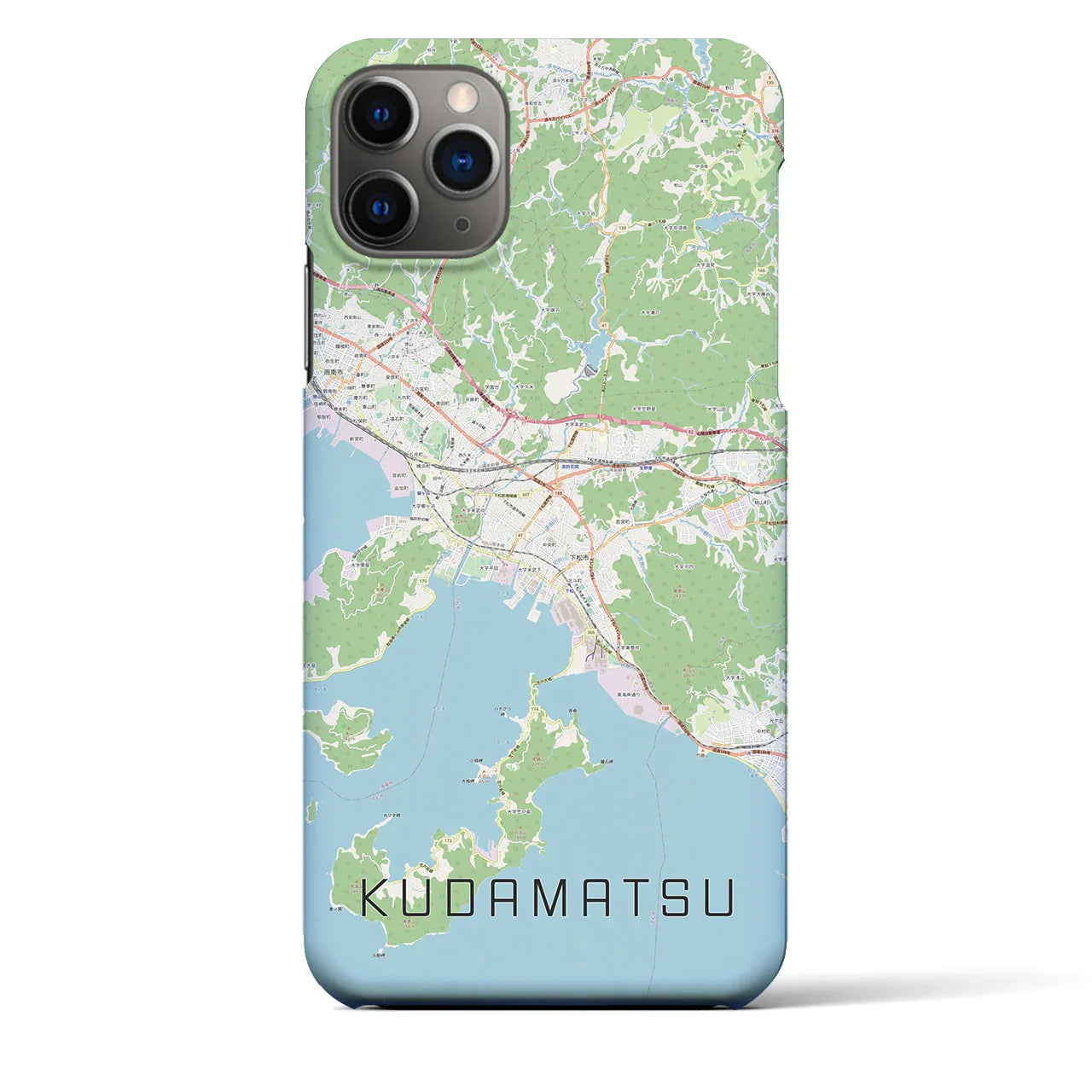 【下松(山口県)】地図柄iPhoneケース(バックカバータイプ)