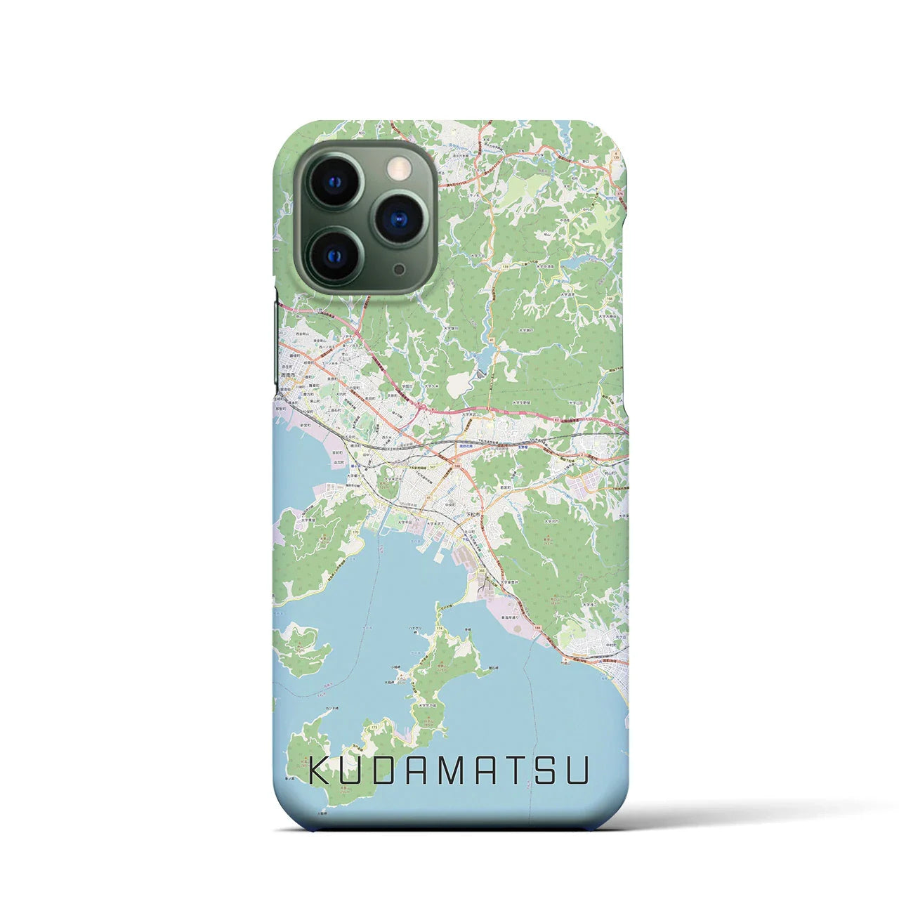 【下松(山口県)】地図柄iPhoneケース(バックカバータイプ)